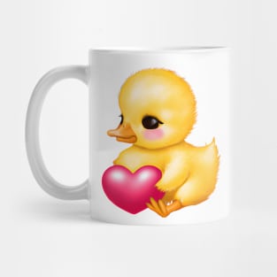 Cute Valentine Bbay Duckling Mug